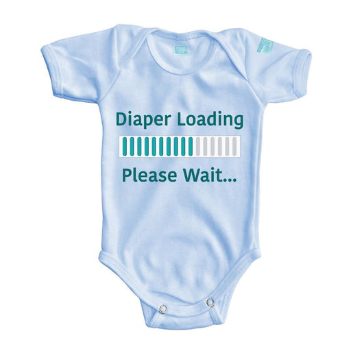 Body Bebé Loading Pañalero Manga Corta / Azul / 0m