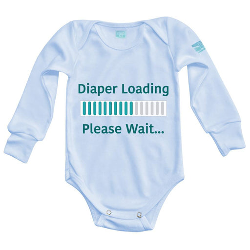 Body Bebé Loading Pañalero Manga Larga / Azul / 0m
