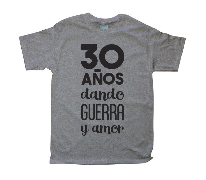 Playera para Caballero 30 Años Playeras Caballero Gris / CH