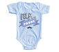 Body Bebé Feliz Primer Día del Padre Diseño Azul Pañalero Manga Corta / Azul / 0m