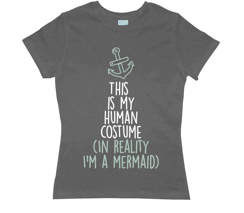 Playera para Dama I'm A Mermaid Playeras Dama Gris / CH
