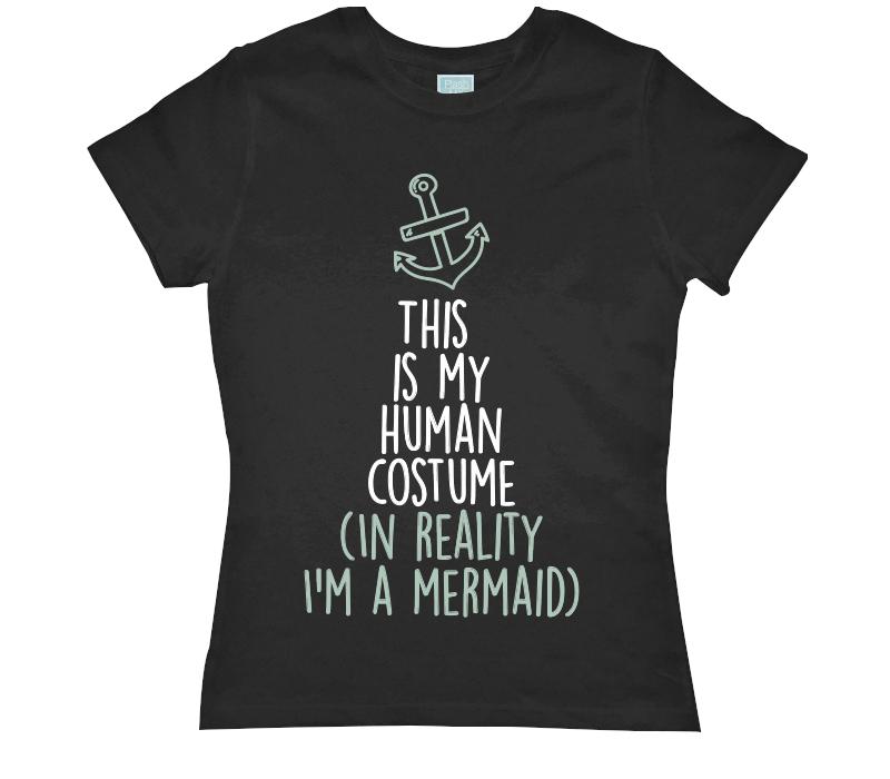 Playera para Dama I'm A Mermaid Playeras Dama Negro / CH