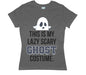 Playera para Dama Ghost Costume Playeras Dama Gris / CH