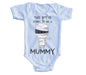 Body Bebé Mummy Niño Pañalero Manga Corta / Azul / 0m